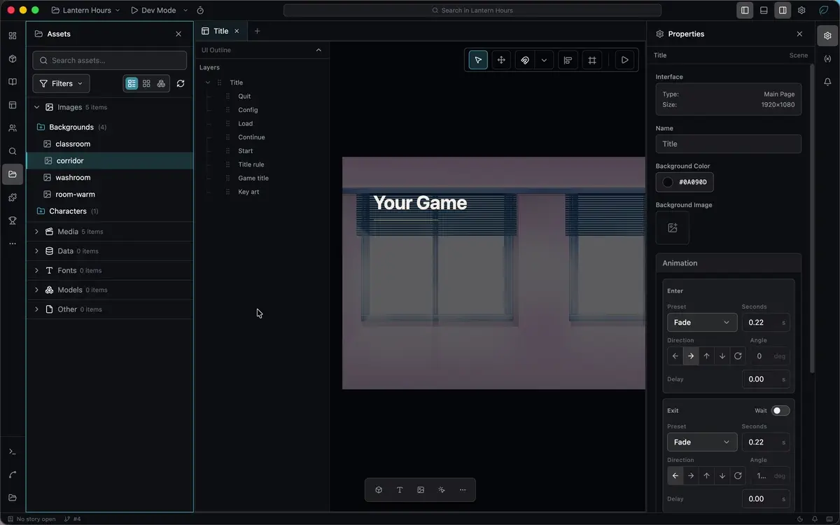 Dragging an image out of the Assets panel onto the canvas, which creates an Image widget linked to that asset